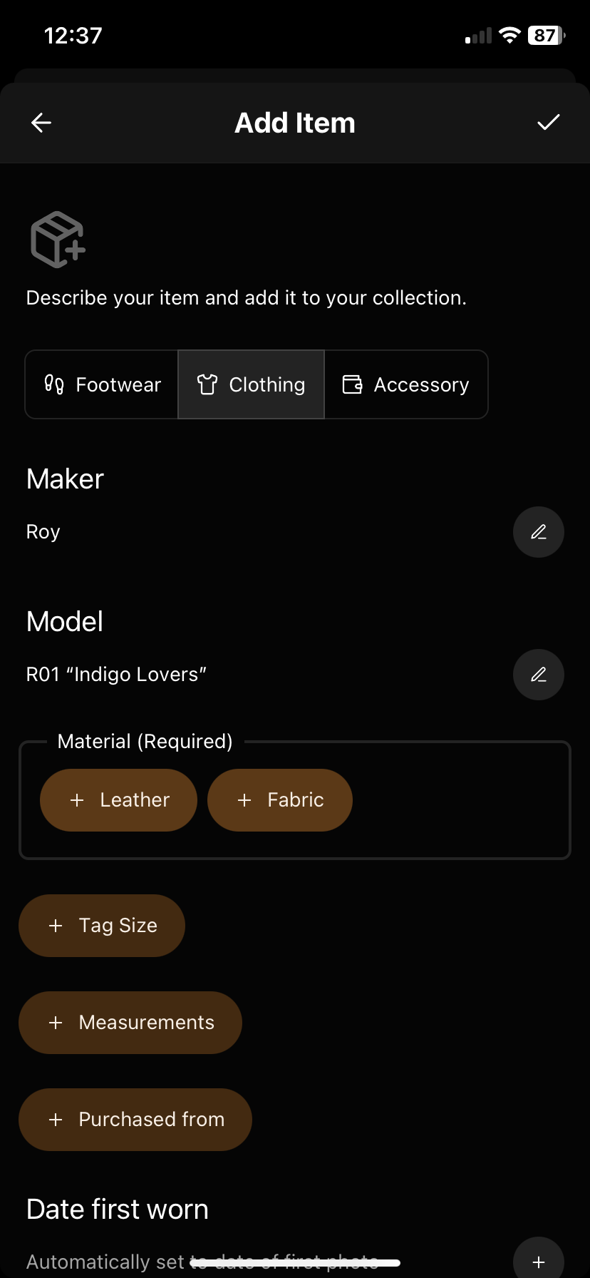 Leather or Fabric