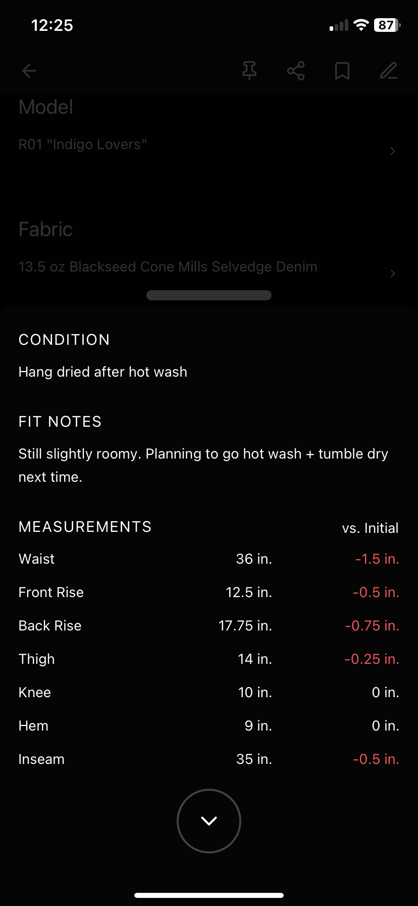Track Measurements